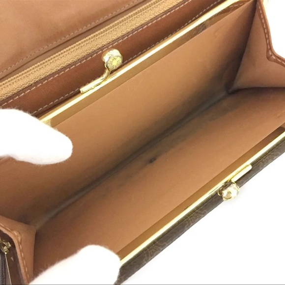 CELINE C Macadam Canvas Leather Long Bifold Wallet /1D1437 - Picture 6 of 8